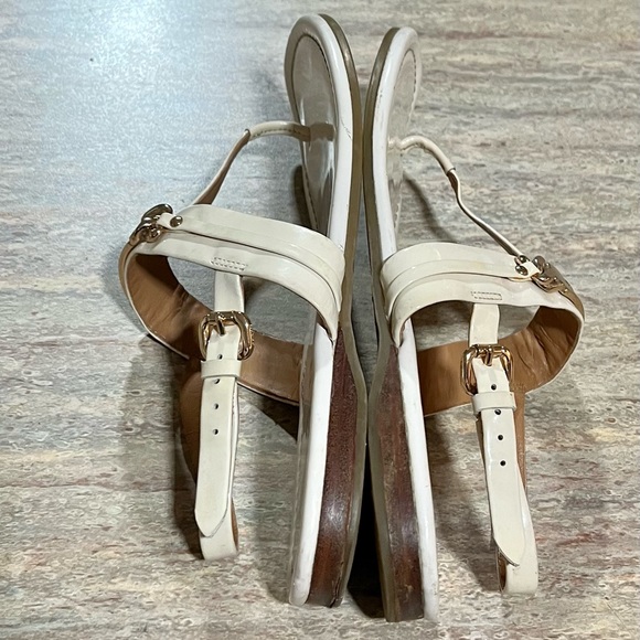 Coach Caterine thong strapped off-white sandals - Picture 6 of 15